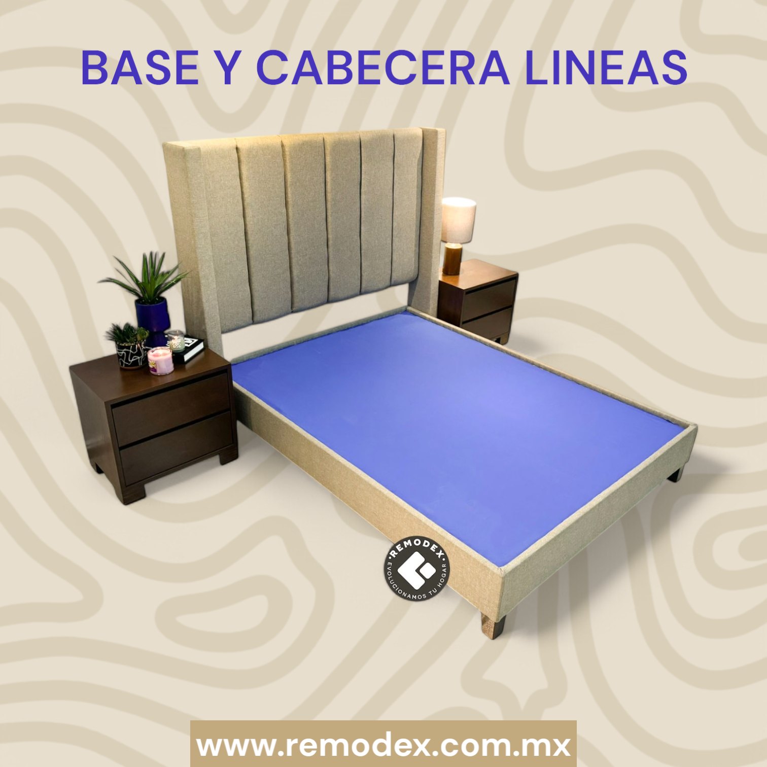 BASE + CABACERA LINEAS CON PESTAÑAS + PAR DE BUROS MOD. 12
