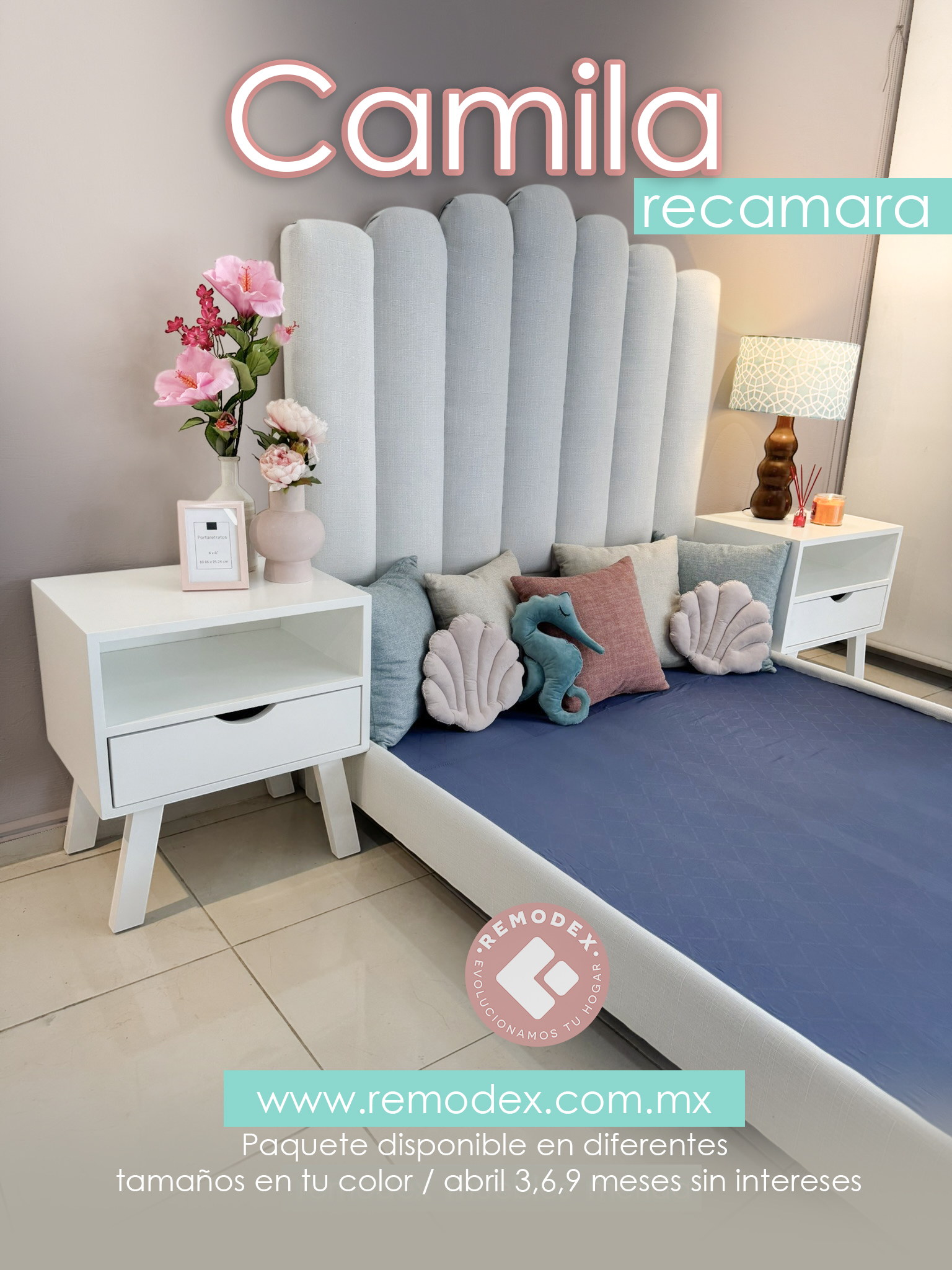 BASE Y CABACERA CAMILA + PAR DE BUROS MIRANDA