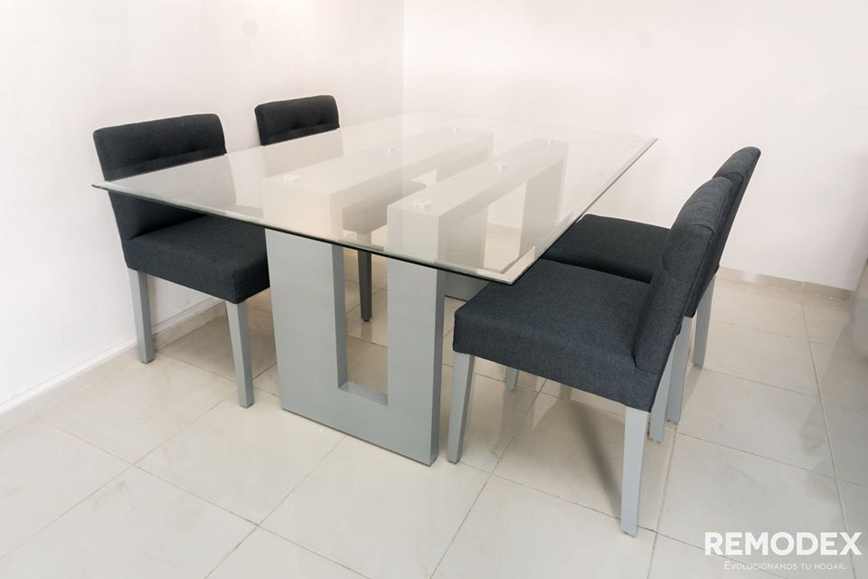 COMEDOR 4P VENECIA/MOD.1 GRIS