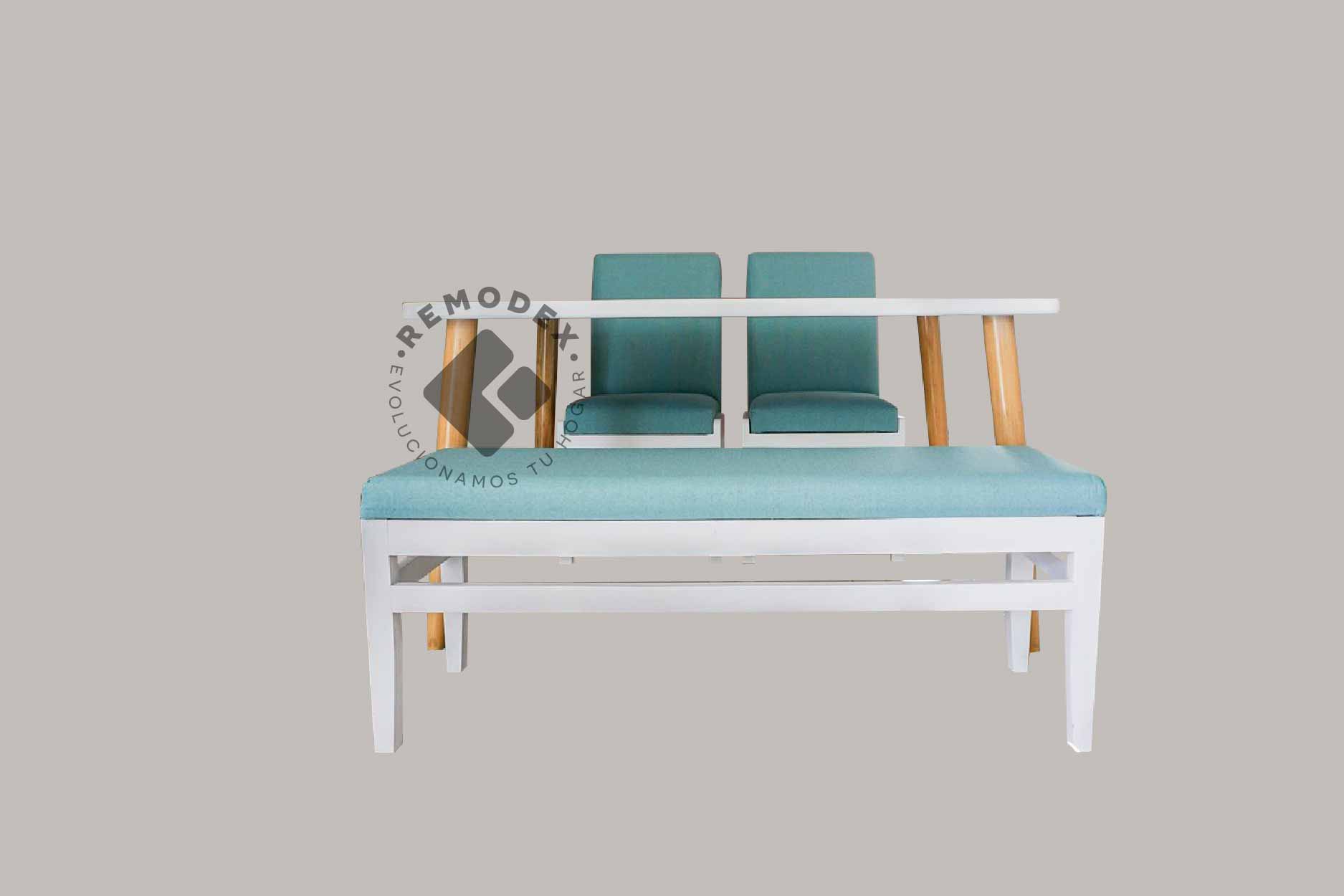 COMEDOR 4P VINTAGE/MESA TORNEADA