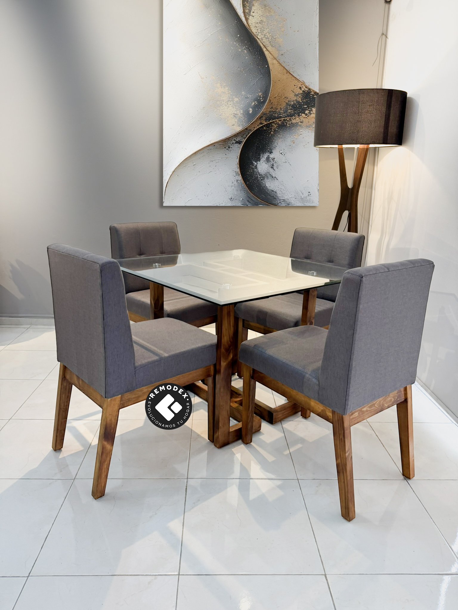 COMEDOR 4P SILLAS TOKIO/ MESA BARCELONA