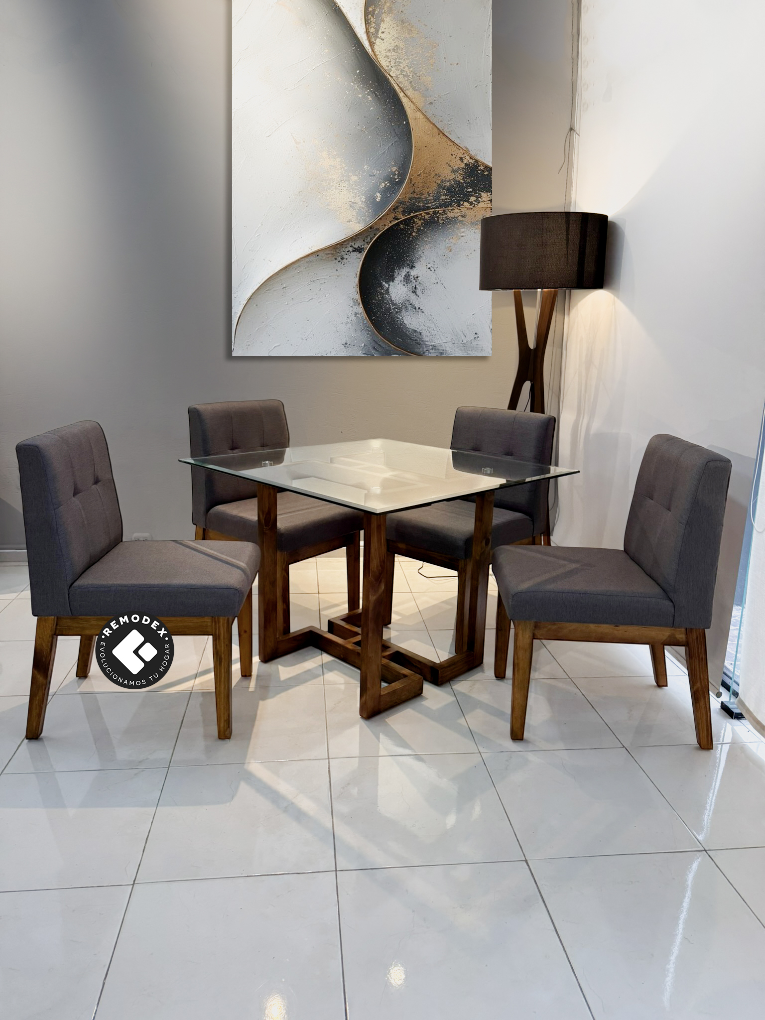 COMEDOR 4P SILLAS TOKIO/ MESA BARCELONA