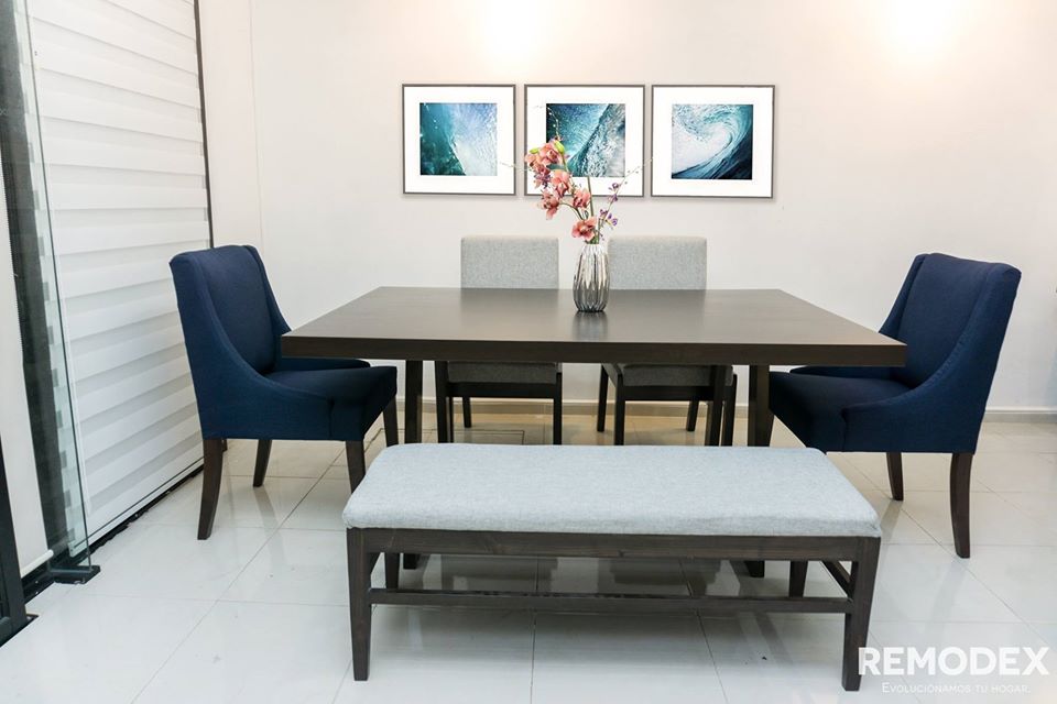 COMEDOR 6P FLOR/VINTAGE/BANCA/MESA A