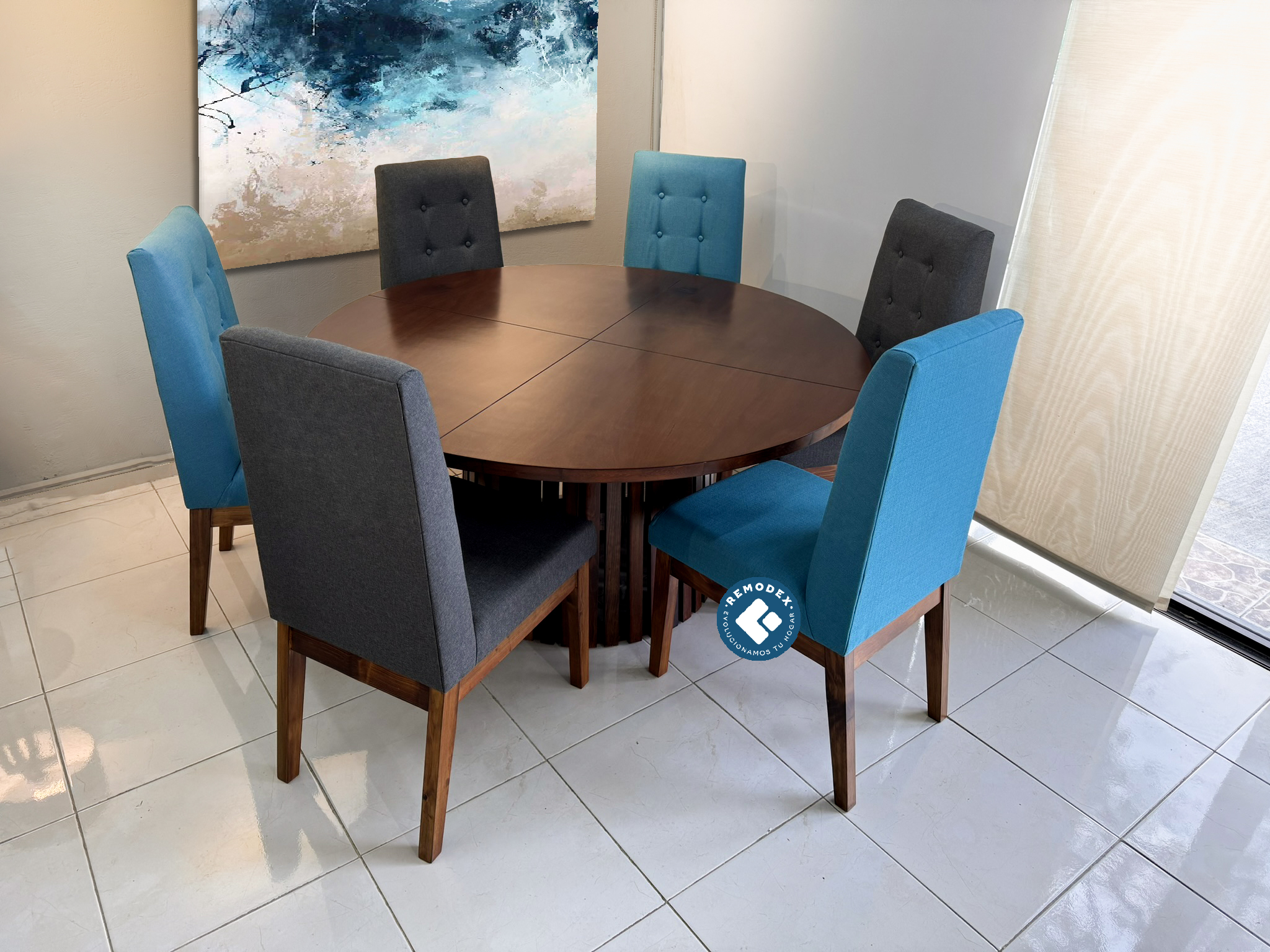 COMEDOR 6P CIRCULAR OLIVIA /DUBAI