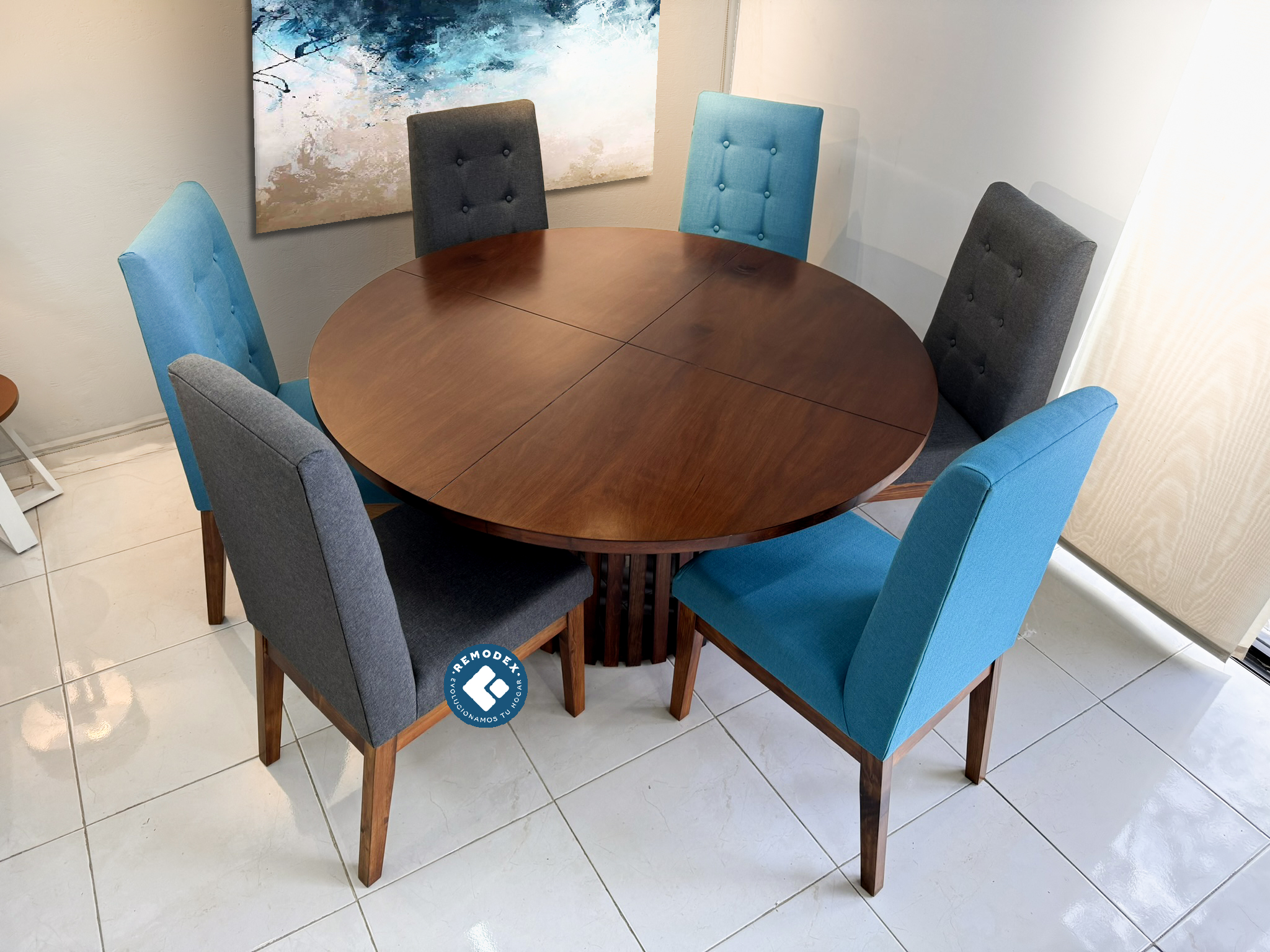 COMEDOR 6P CIRCULAR OLIVIA /DUBAI