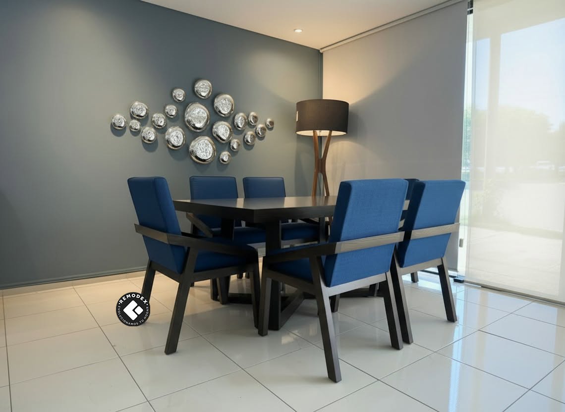 COMEDOR 6P MESA INDUSTRIAL/ALEJANDRA
