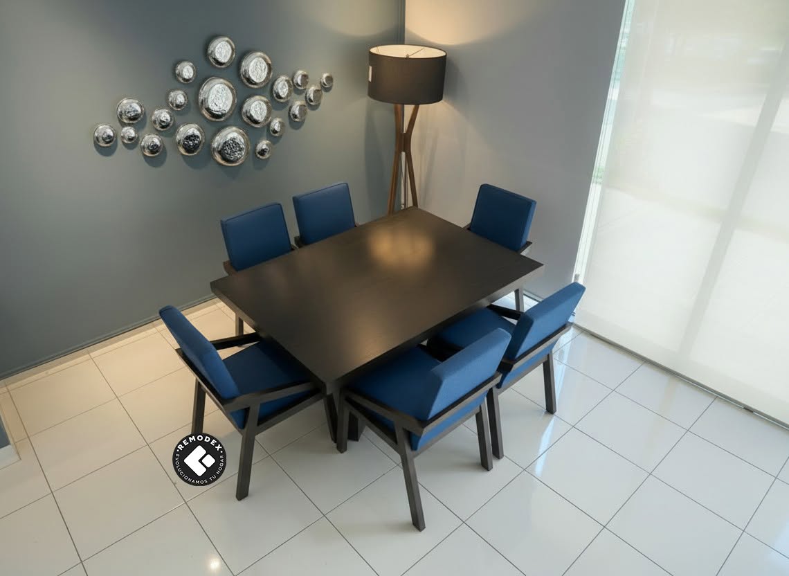 COMEDOR 6P MESA INDUSTRIAL/ALEJANDRA