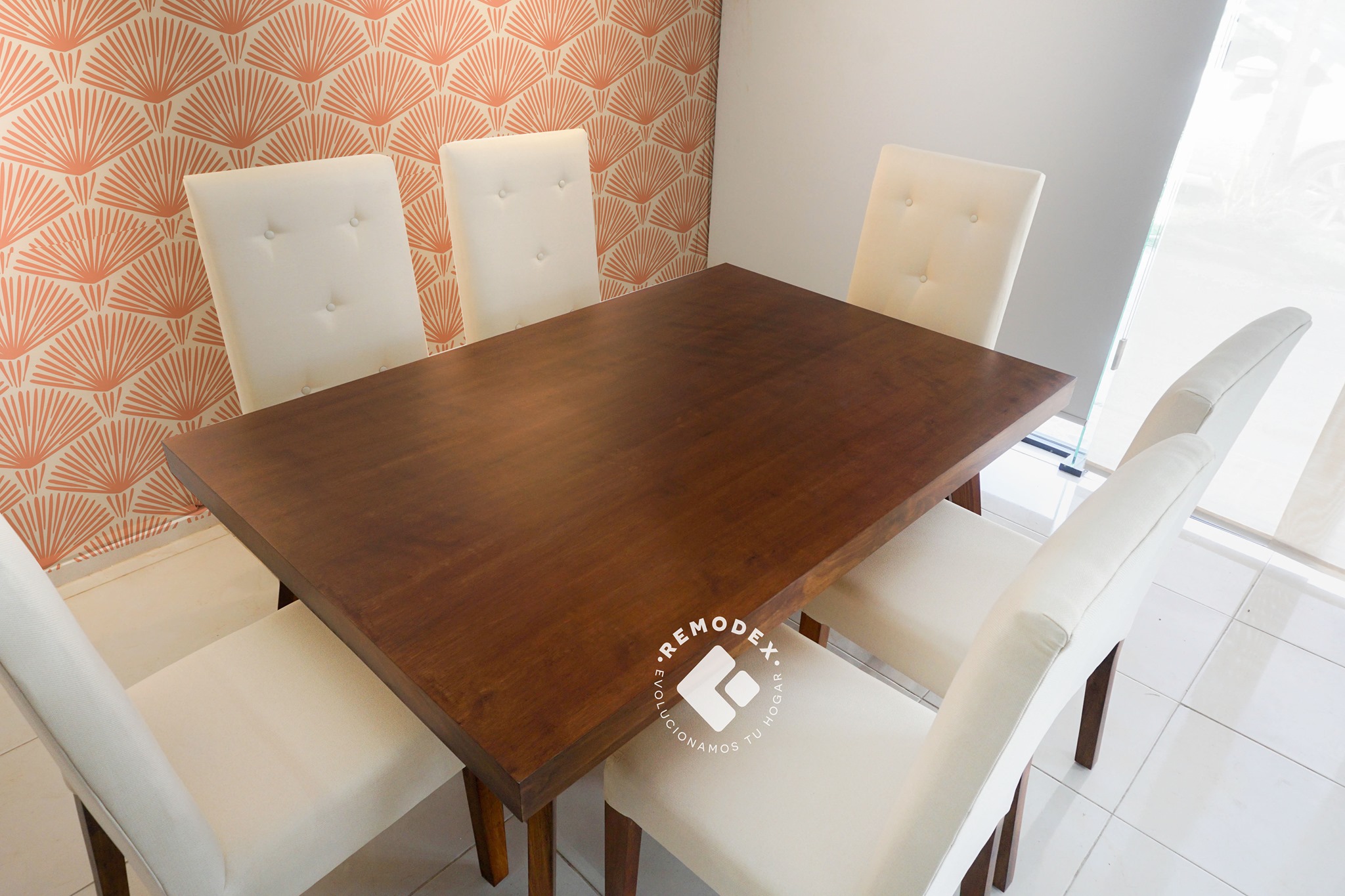 COMEDOR 6P MESA ROMA/SILLA MOD.5