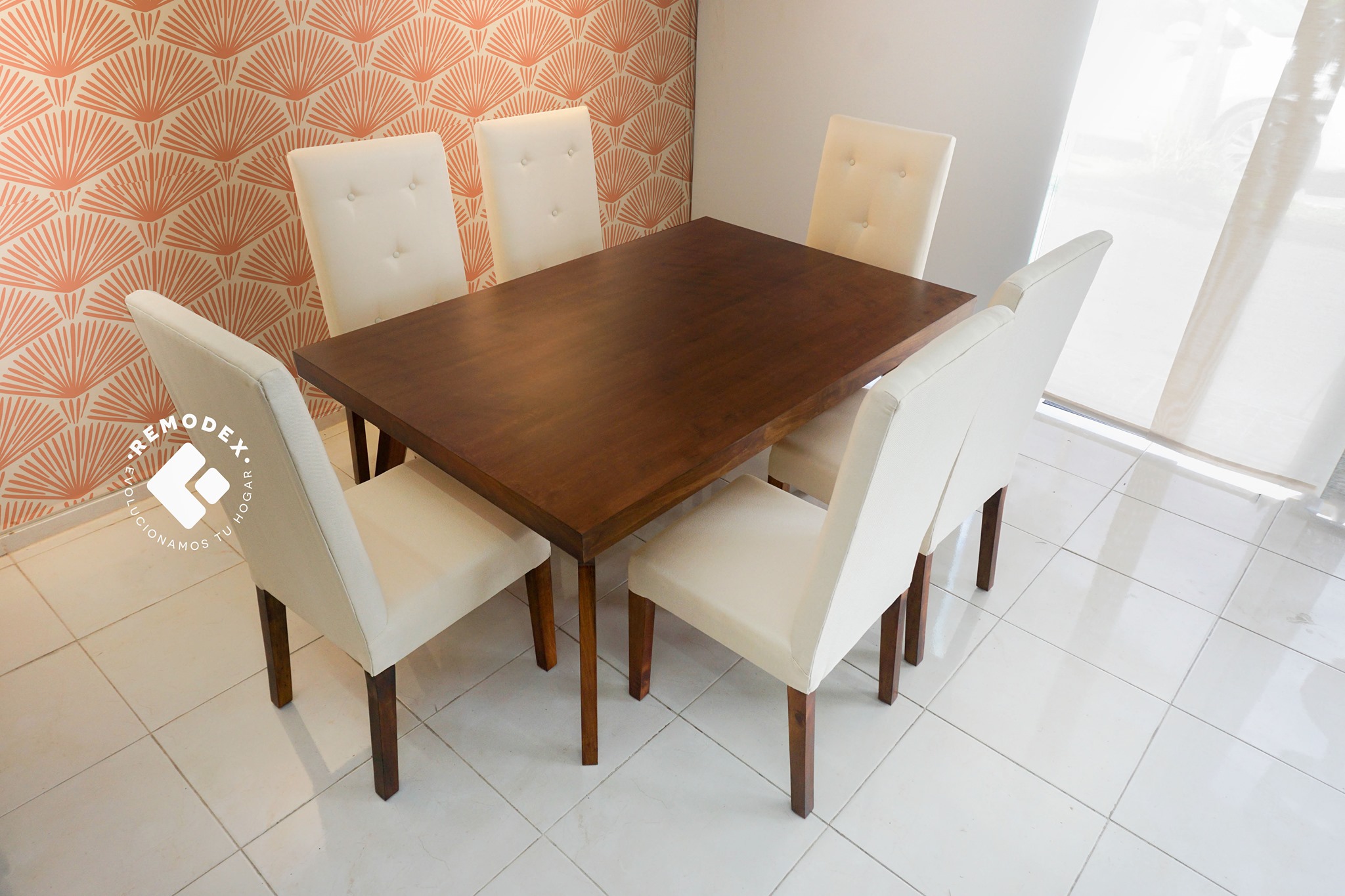 COMEDOR 6P MESA ROMA/SILLA MOD.5