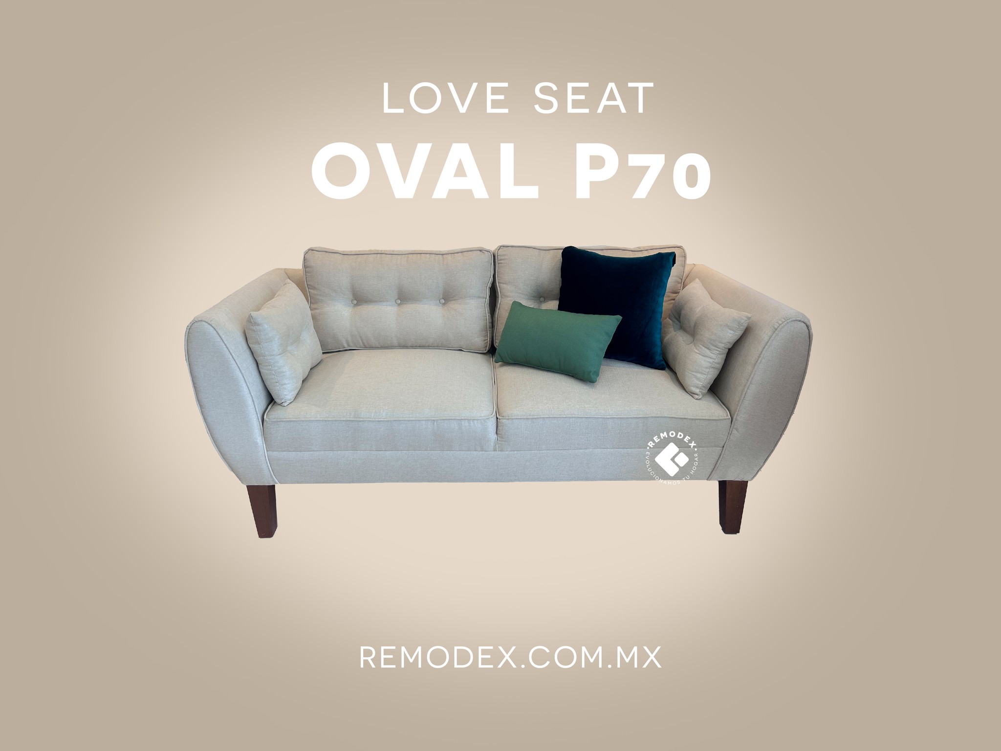 ENTREGA INMEDIATA LOVE SEAT OVAL P70