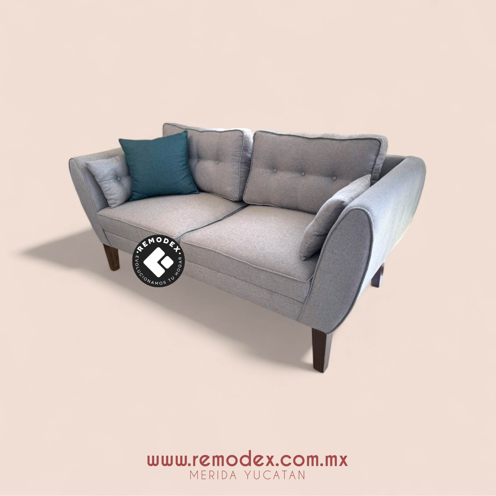 LOVE SEAT OVAL P70 MICHELLE SILVER