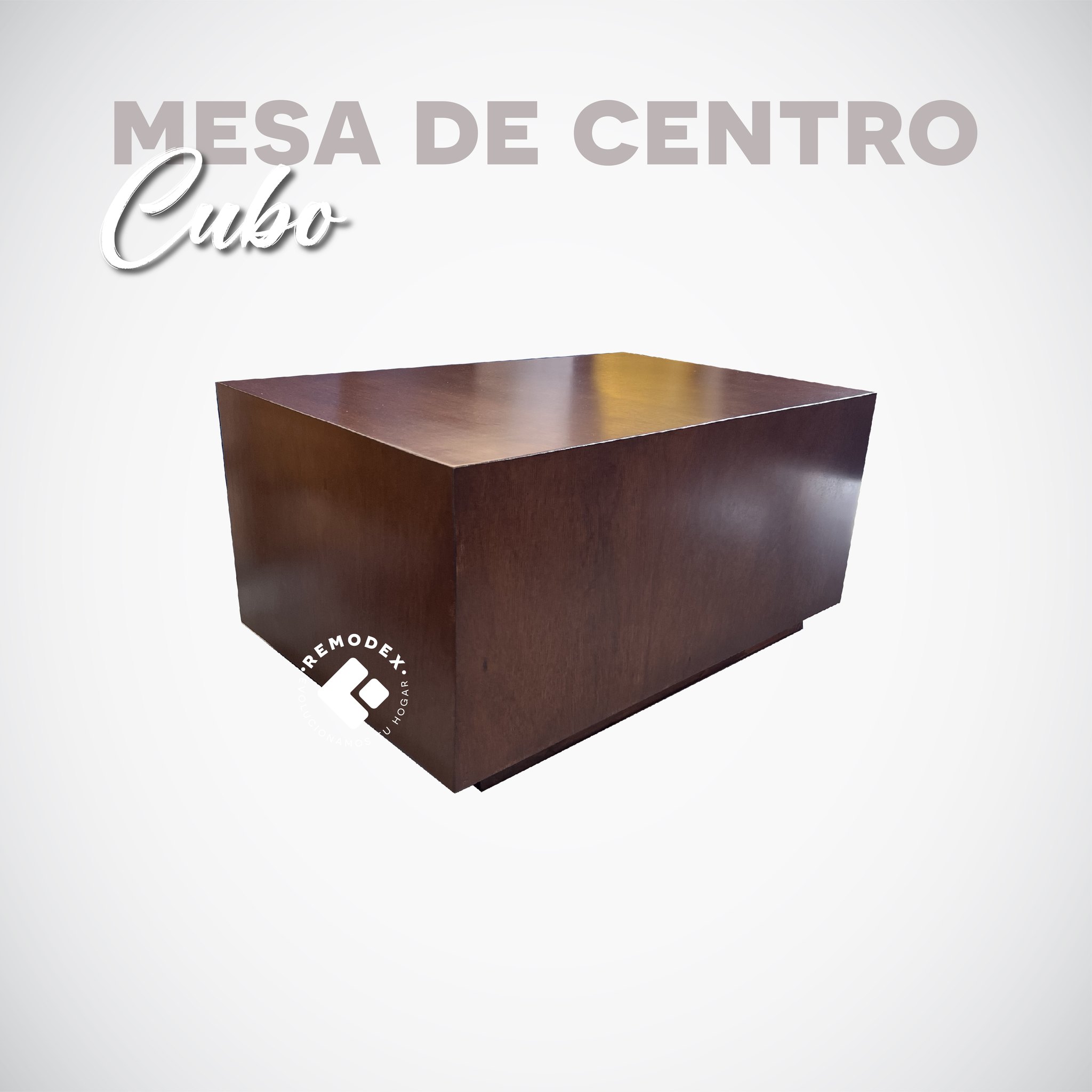 MESA DE CENTRO CUBO (Roble)