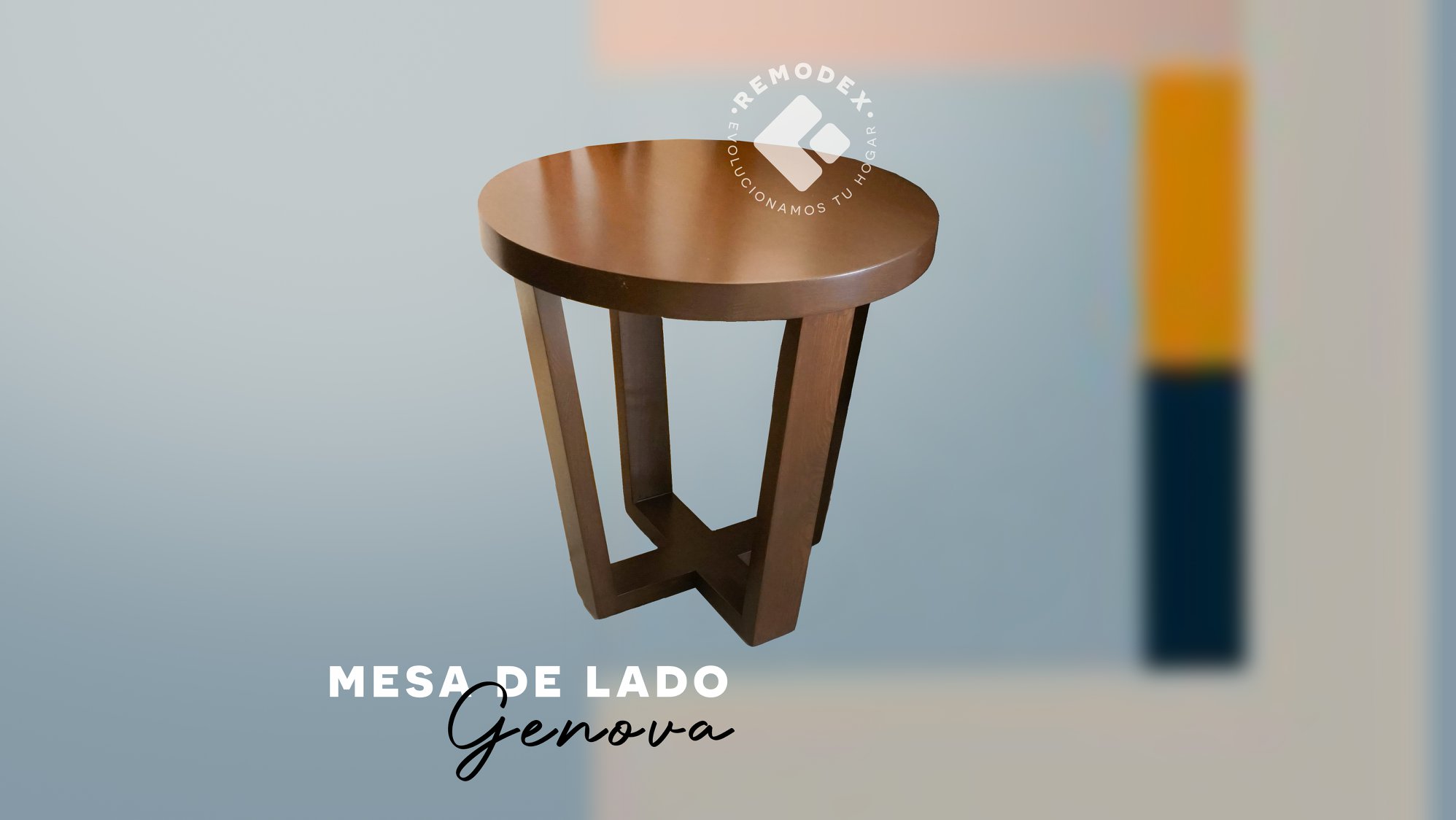 MESA LATERAL GENOVA CH (NOGAL CLARO)