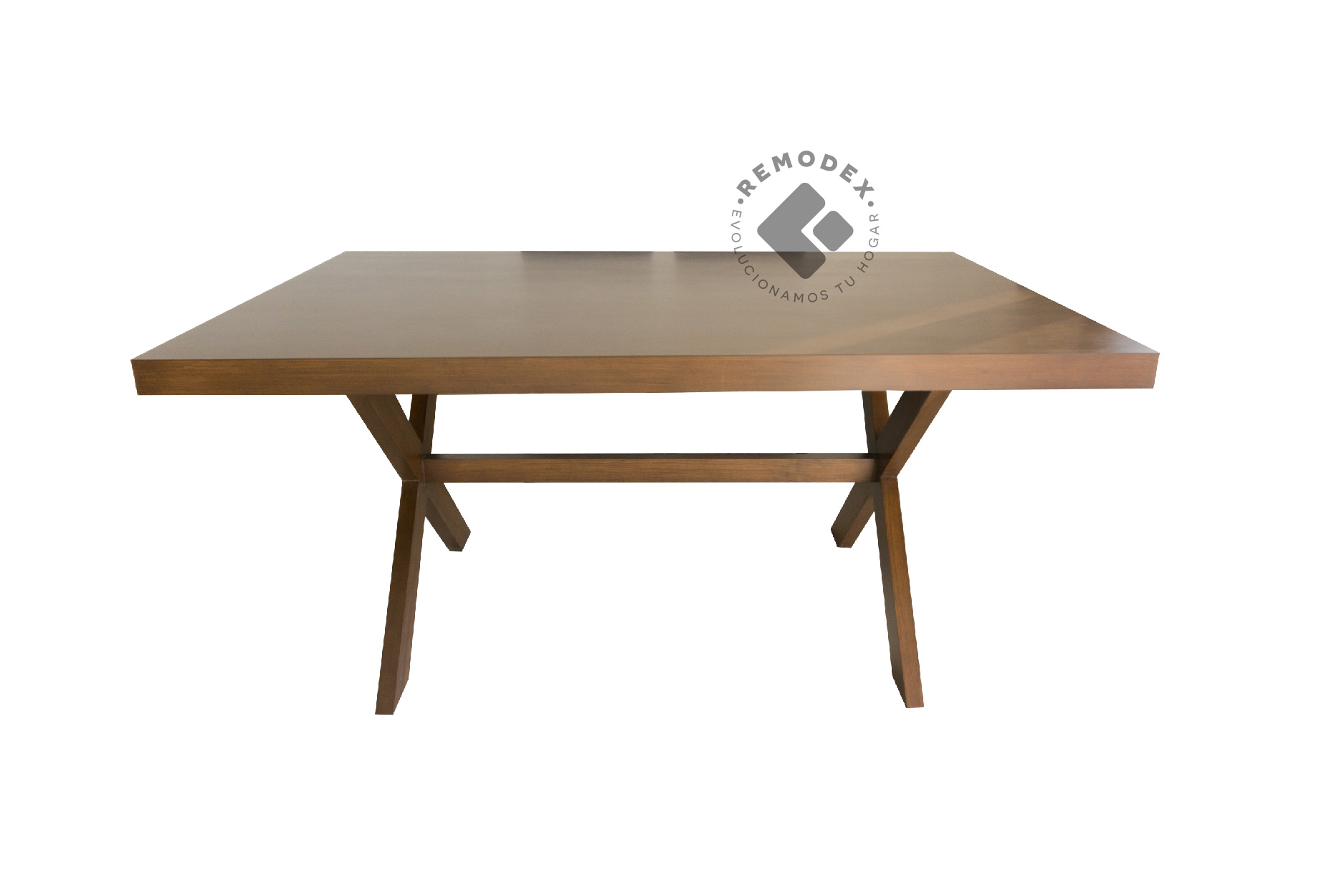 MESAS 6P CRUZ (TABACO)