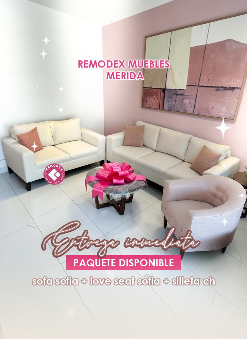 PAQUETE 3,2 SOFÍA + SILLETA CH