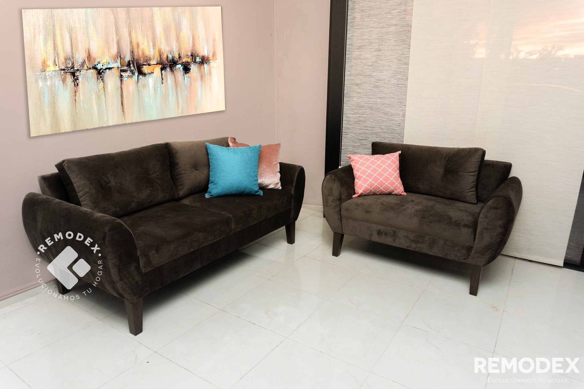 PAQUETE LOVE SEAT + INDIVIDUAL OVAL P70