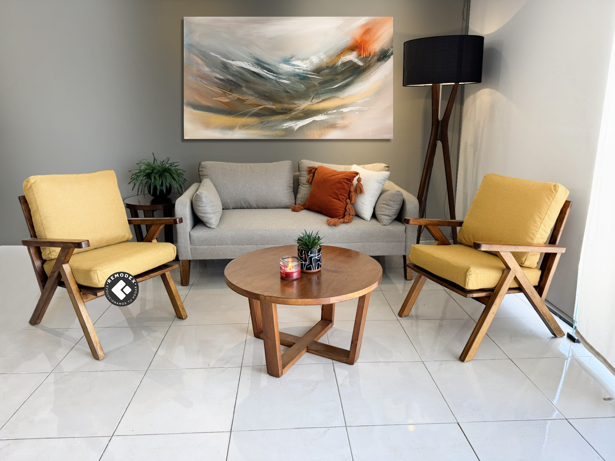 PAQUETE LOVE SEAT LUCIA + 2 SILLETAS CALGARY
