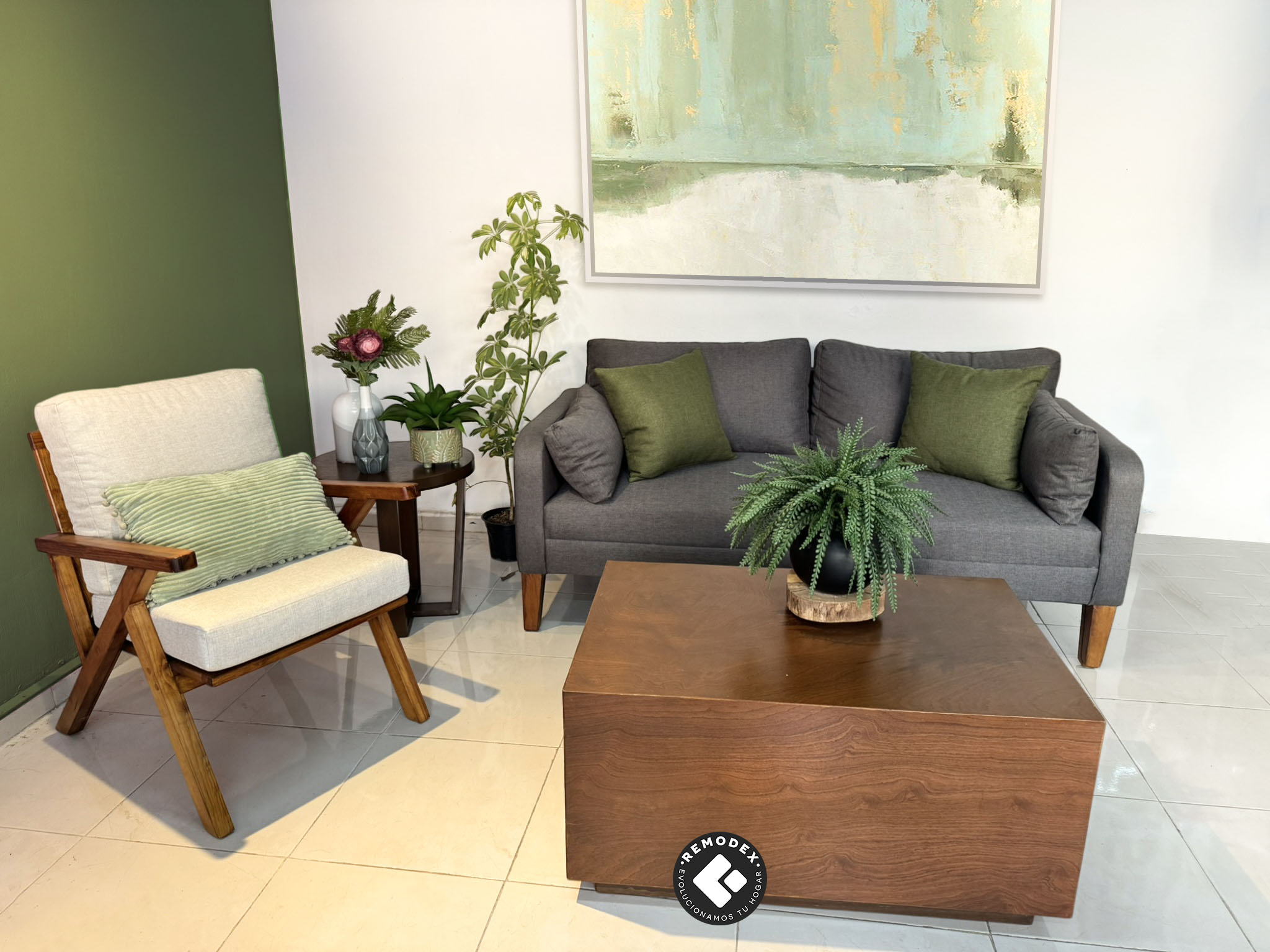 PAQUETE LOVE SEAT LUCIA + SILLETA CALGARY