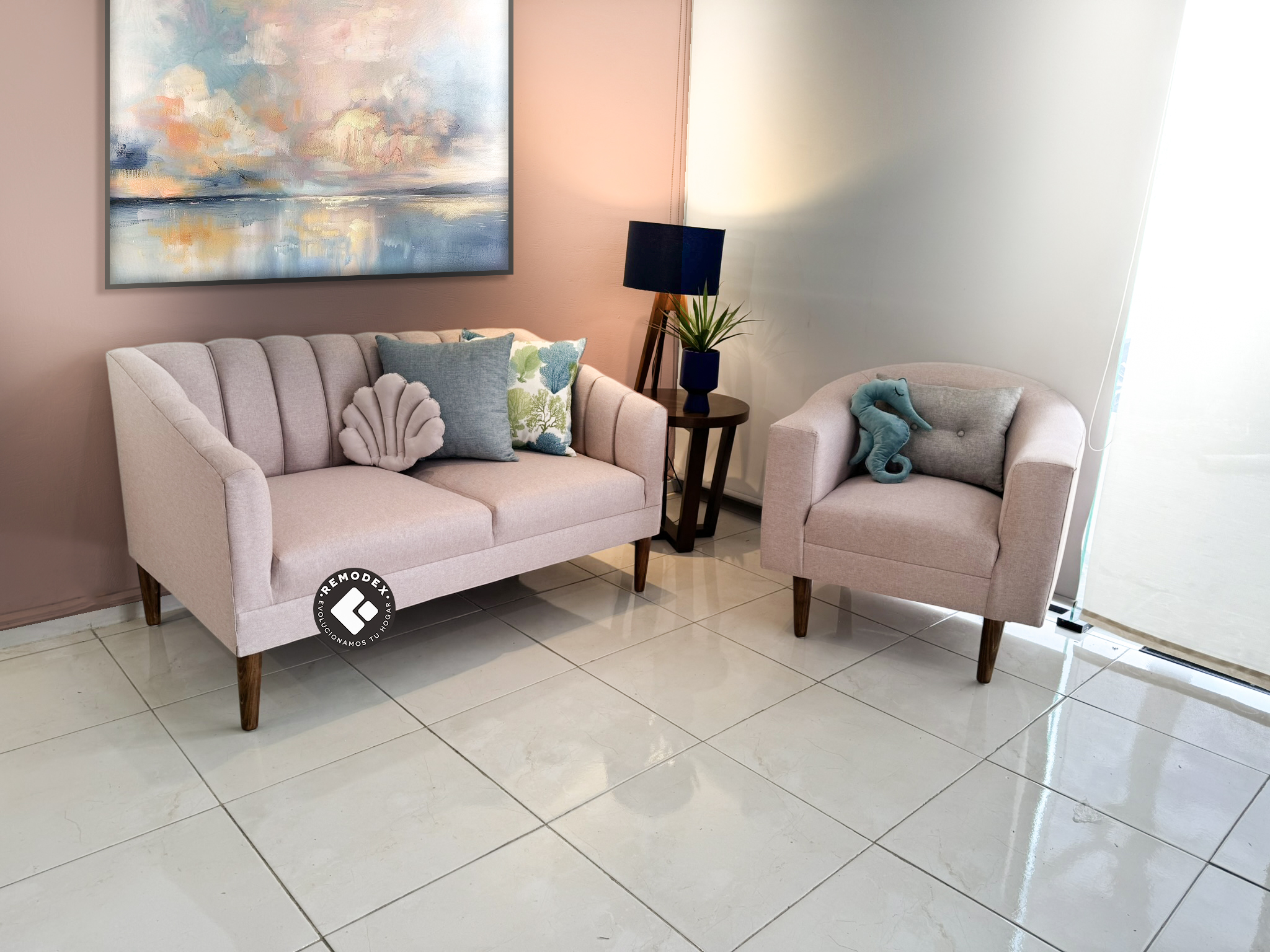 PAQUETE LOVE SEAT MAR + SILLETA CH