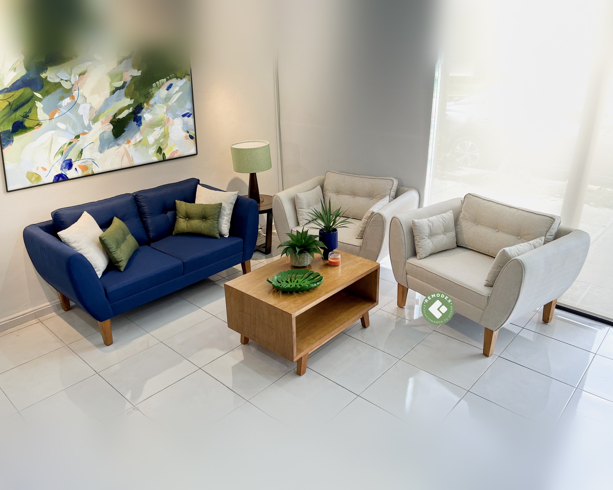 PAQUETE LOVE SEAT OVAL + 2 INDIVIDUALES OVAL P70