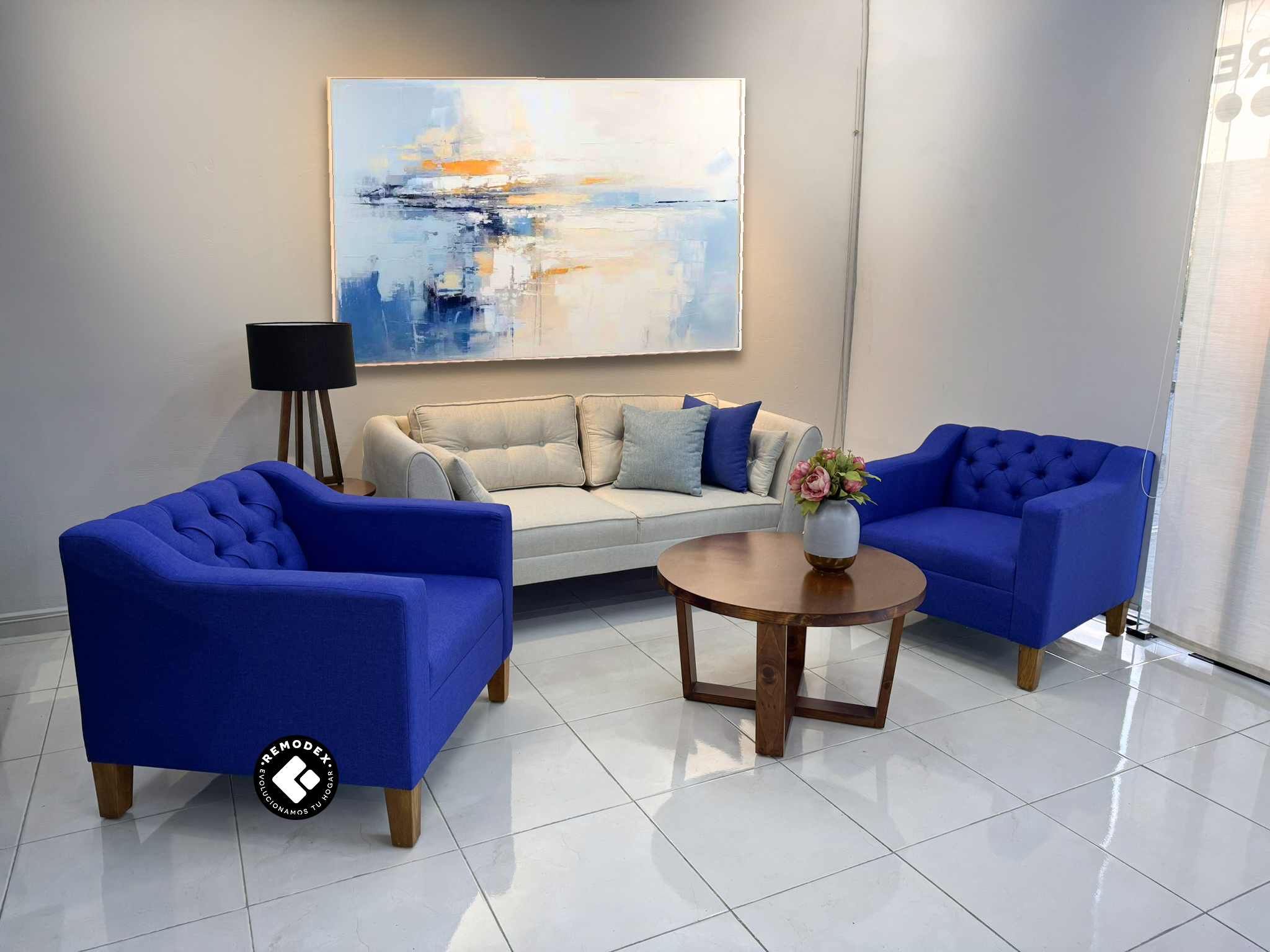 PAQUETE LOVE SEAT OVAL P70 / 2 INDIVIDUAL BRAZO CURVO