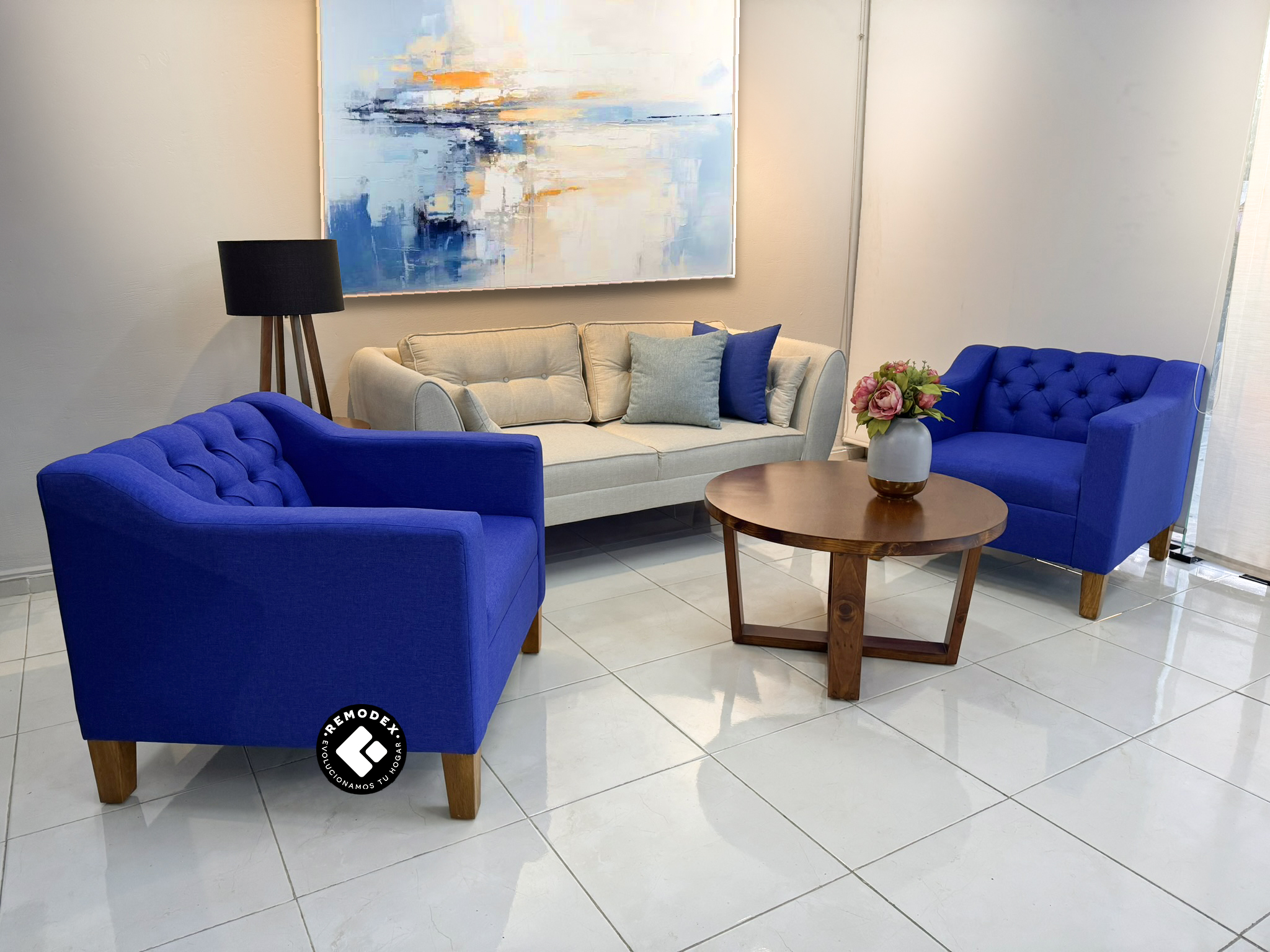 PAQUETE LOVE SEAT OVAL P70 / 2 INDIVIDUAL BRAZO CURVO