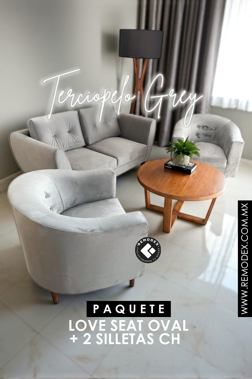 PAQUETE LOVE SEAT OVAL REGULAR/2 SILLETAS CH