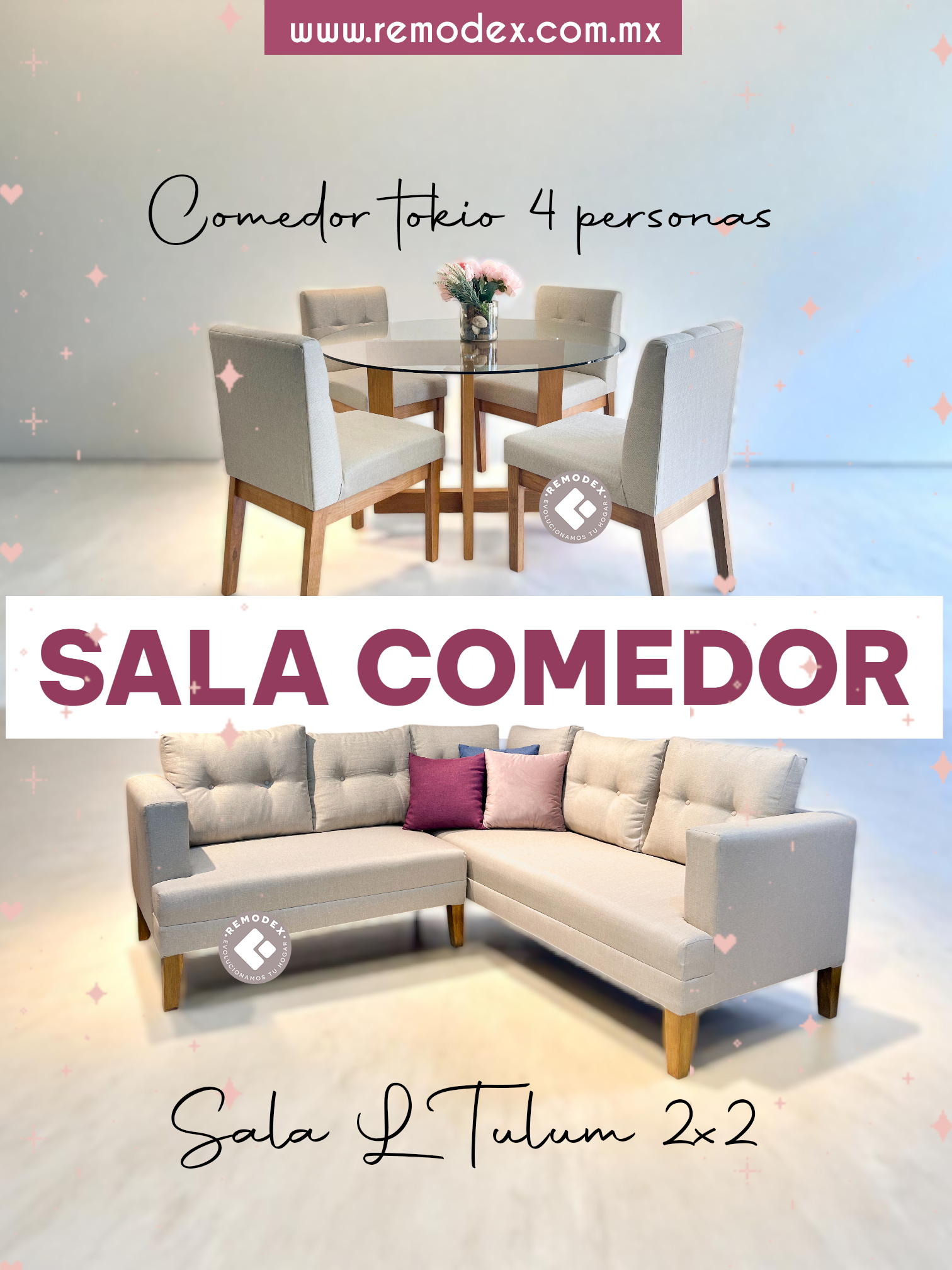 PAQUETE SALA + COMEDOR RM13