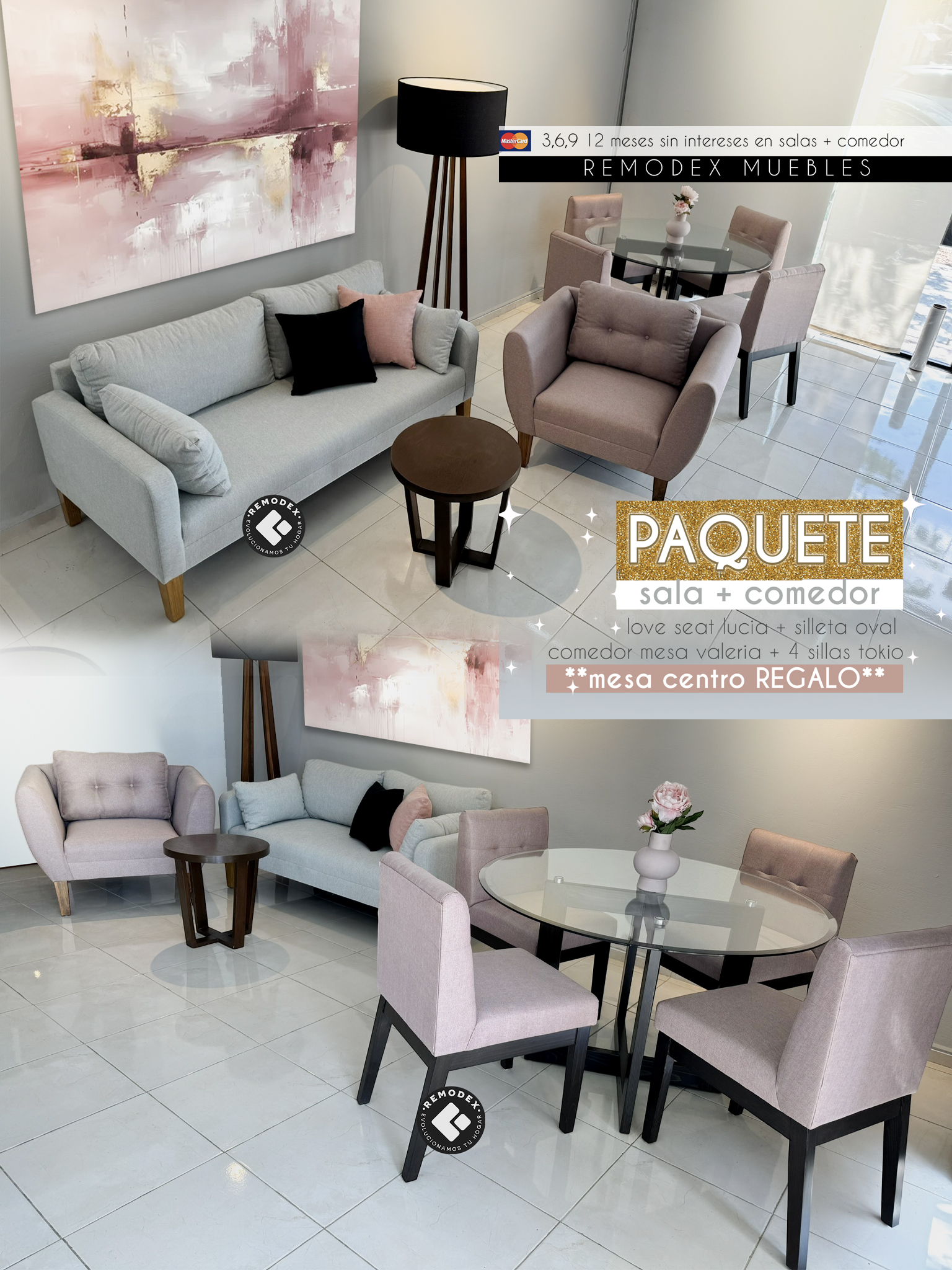 PAQUETE SALA + COMEDOR RM19