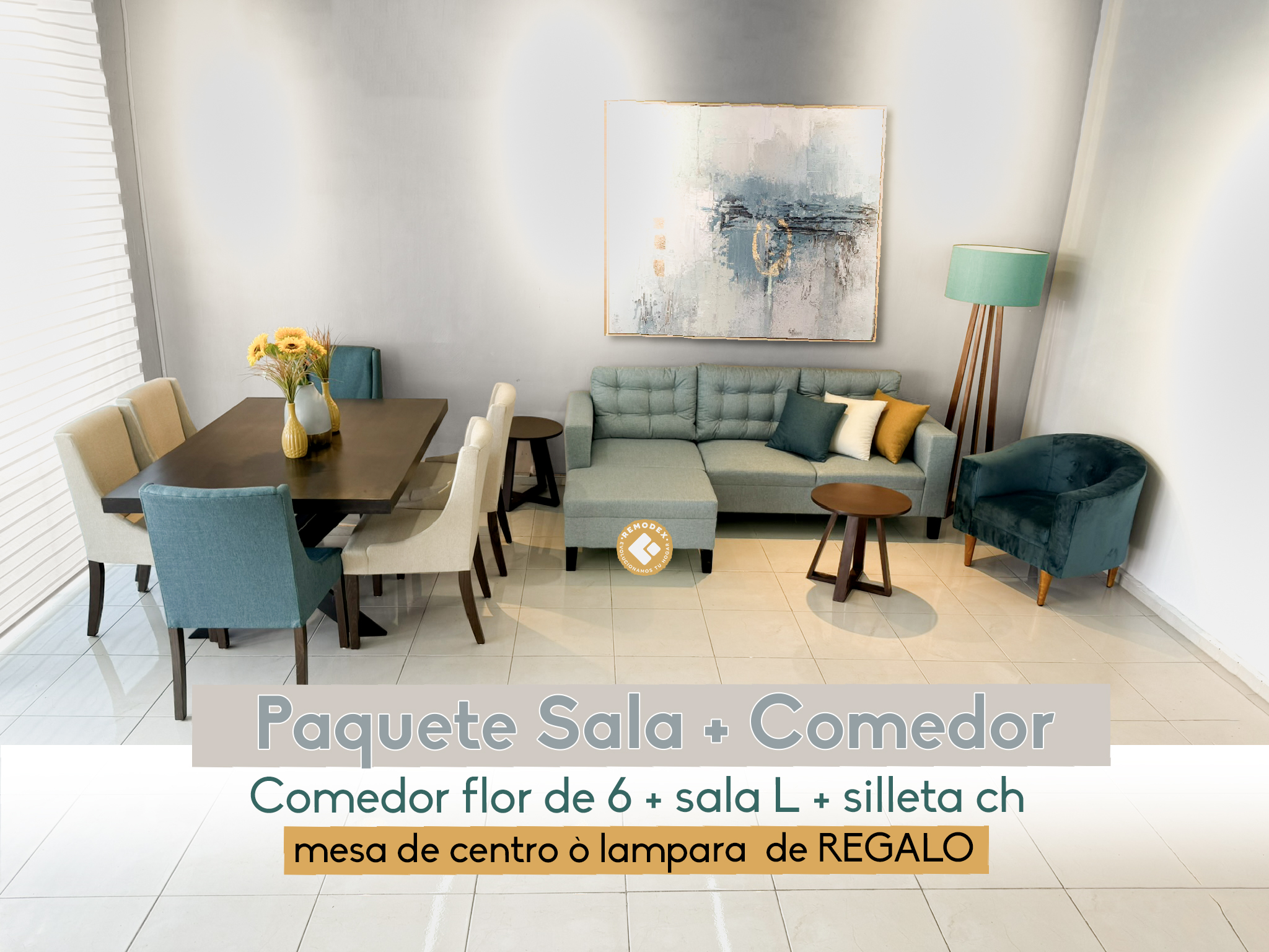 PAQUETE SALA + COMEDOR RM7