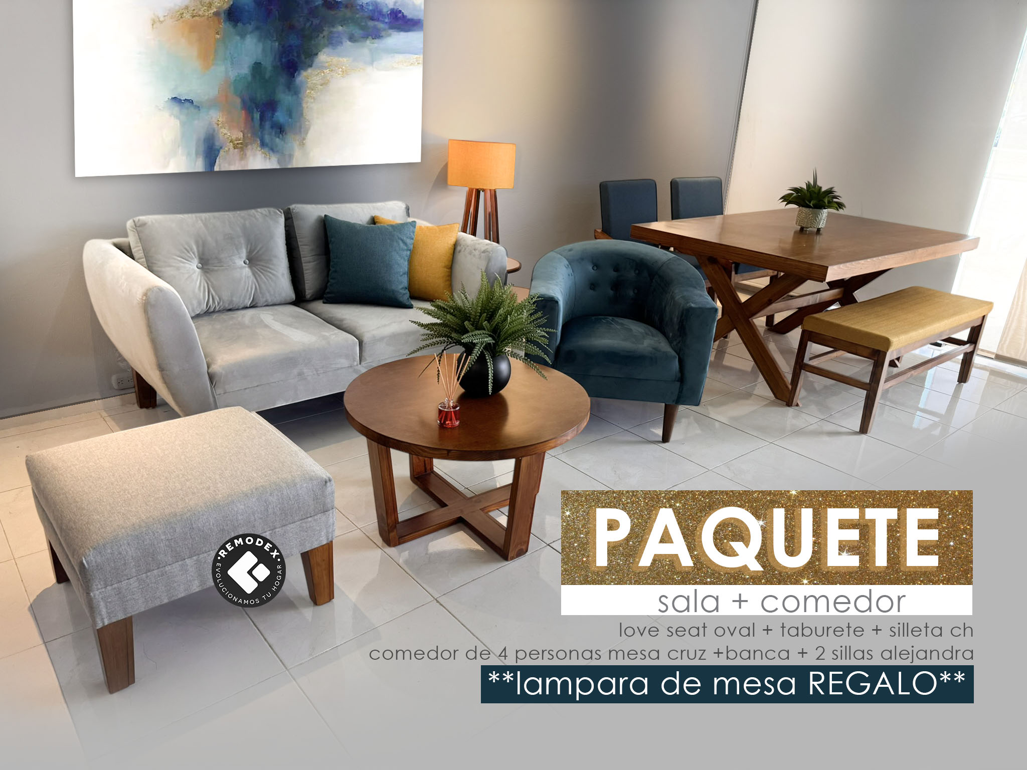 PAQUETE SALA + COMEDOR RM8