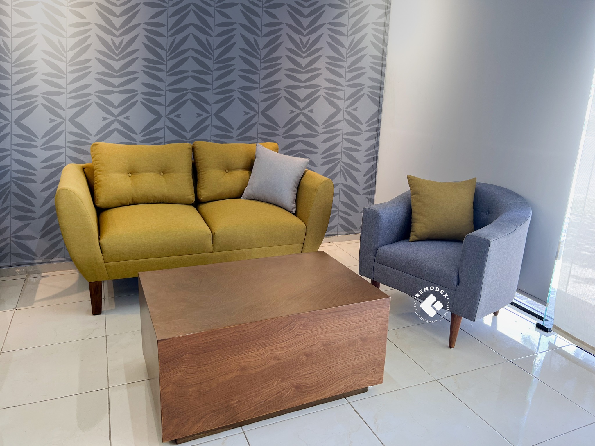 PAQUETE SALA LOVE SEAT OVAL + SILLETA CH