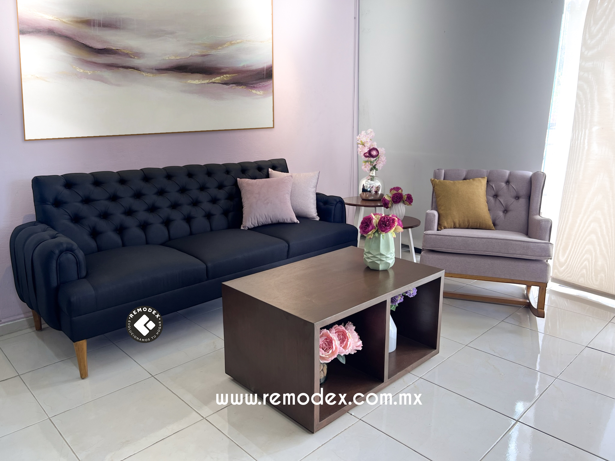 PAQUETE SOFA FRIDA B1/MECEDORA EMMA