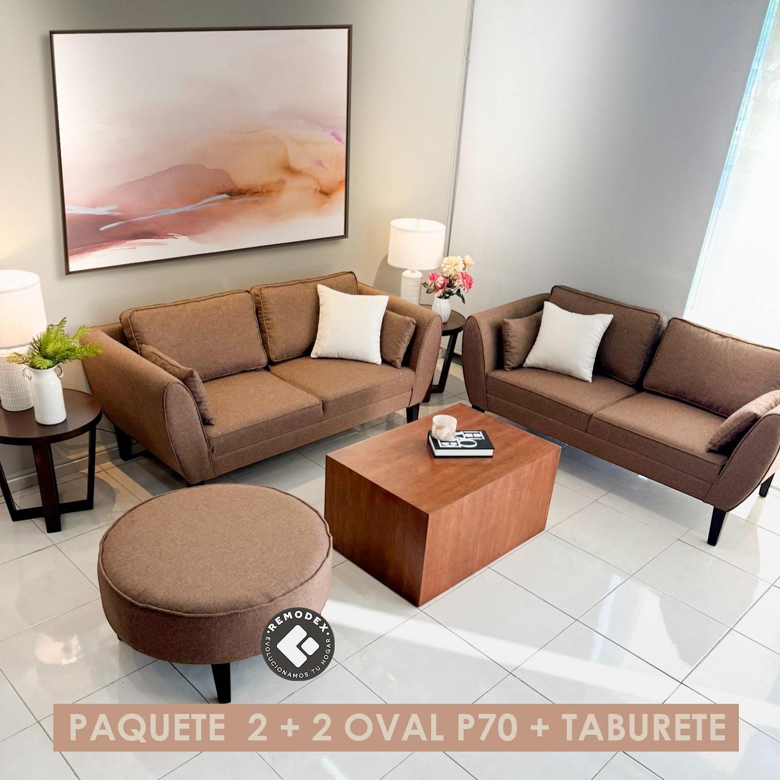 PAQUETE TABURETE + 2,2 OVAL P70