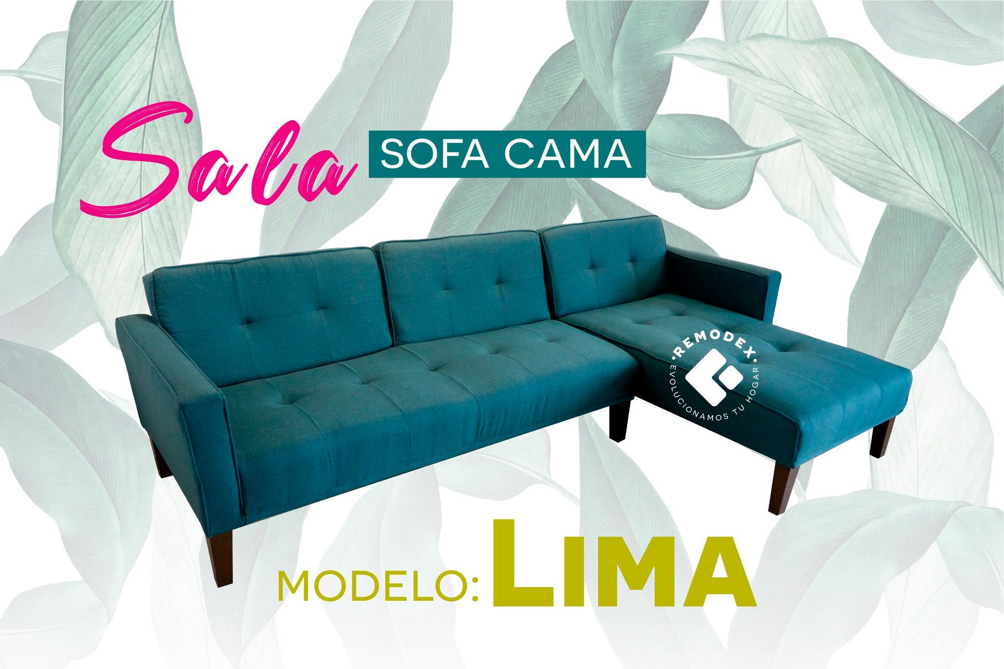 SOFÁ CAMA L MOD. LIMA