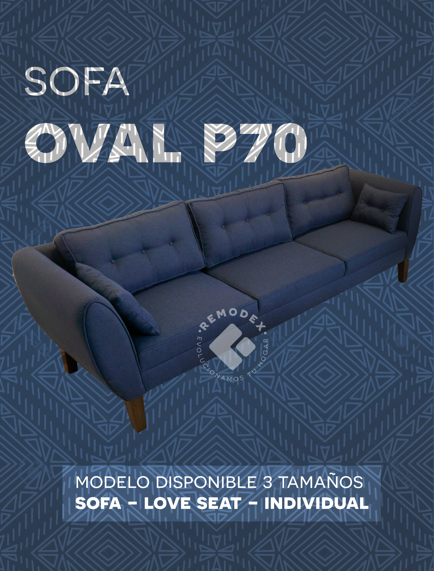 SOFÁ OVAL P70 (2.40M)