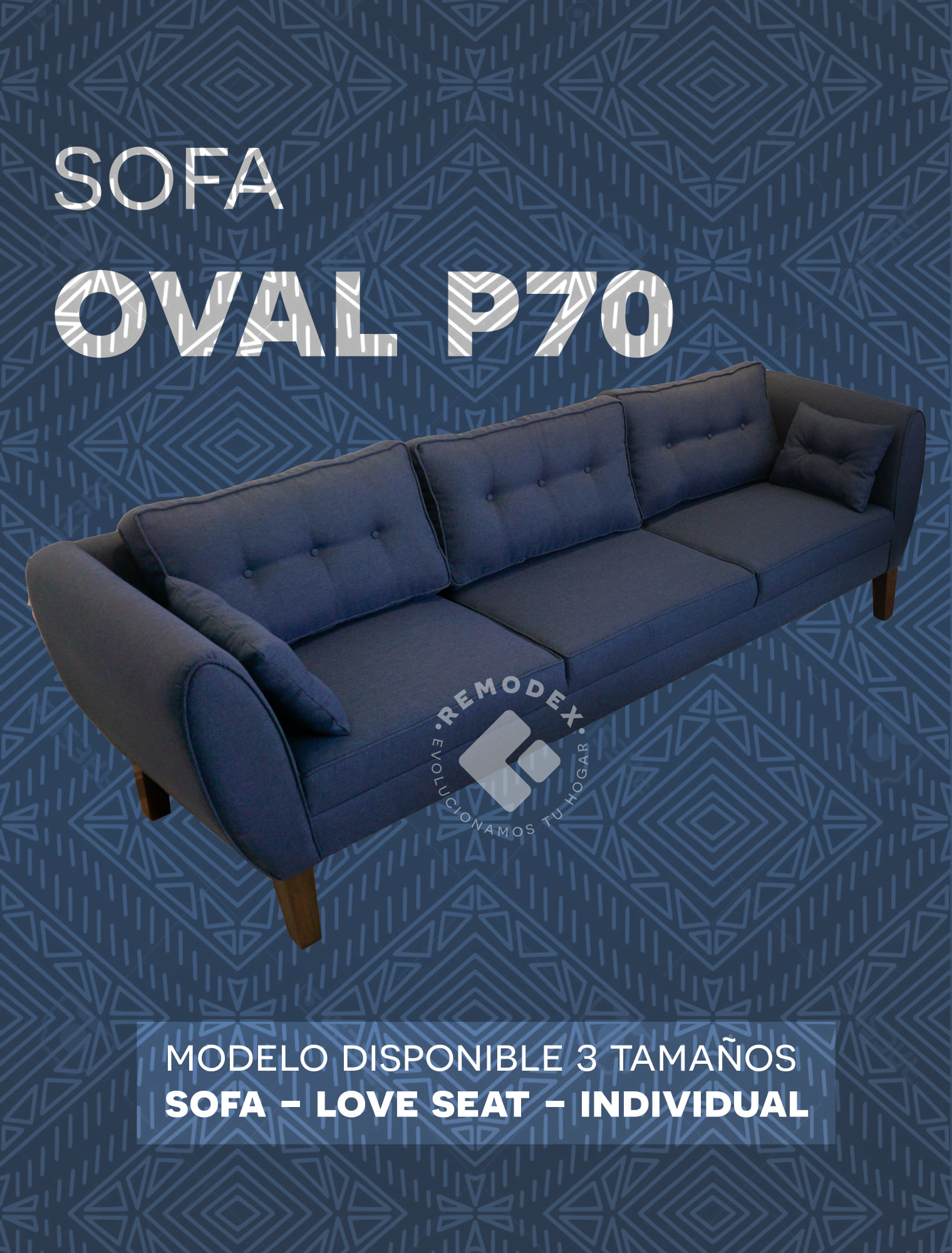 SOFÁ OVAL P70